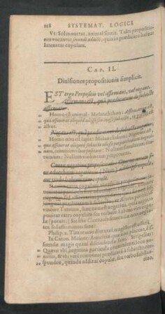 Cap. II. Divisiones propositionis simplicis