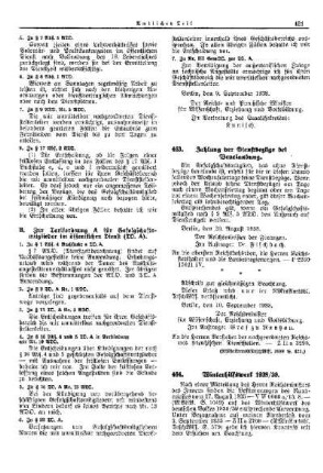 Winterhilfswerk 1938/39 : [Allgemeine Verwaltungssachen] ; [Für das Reich] ; [Amtliche Erlasse] ; [Amtlicher Teil]