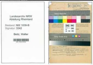 Entnazifizierung Walter Beitz , geb. 10.03.1906 (Justizangestellter)