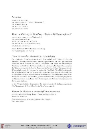 Vertreter der Akademie in wissenschaftlichen Institutionen