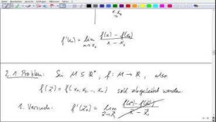 Differentialrechnung in mehreren Variablen - Teil 3