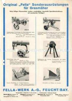 Landwirtschaftliche Maschinen der Fella-Werk-AG