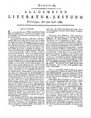 Beyträge zur Sittenlehre, Oekonomie, Naturlehre, und der allgemeinen und besondern Vaterlands-Geschichte. St. 3-4. Frankfurt am Main: Reiffenstein 1784