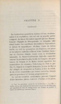Chapitre II. Végétaux