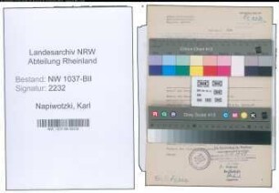 Entnazifizierung Karl Napiwotzki , geb. 24.05.1890 (Maurer)