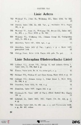 Linie Schraplau (Hinterortische Linie) (Nr. 760-768)