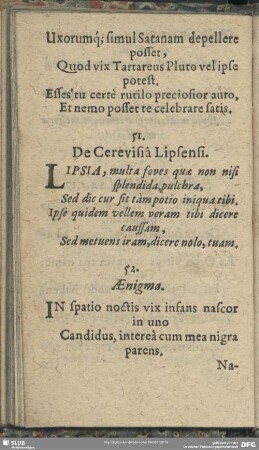 51. De Cerevisia Lipsensi.