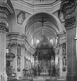 Würzburg, Inneres der Kirche von Stift Haug