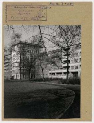 Wohnbauten Weberwiese. Berlin, Friedrichshain, Weberwiese/Marchlewskistraße/Karl-Marx-Allee (bis 1961 Stalinallee)/Hildegard-Jadamowitz-Straße