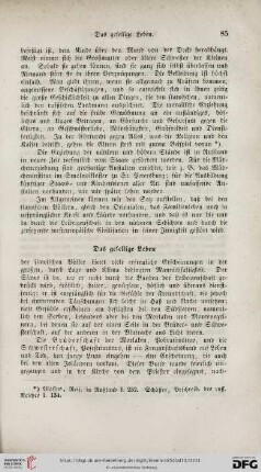 Das gesellige Leben