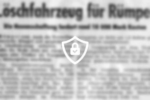 Löschfahrzeug für Rümpel