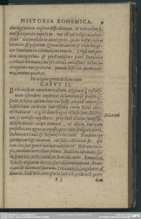 Caput II. De origine gentis Bohemorum