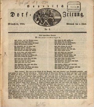 Die Bayerische Dorfzeitung. 1834