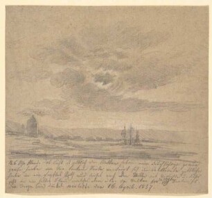 Landschaftsstudie, 16. April 1837