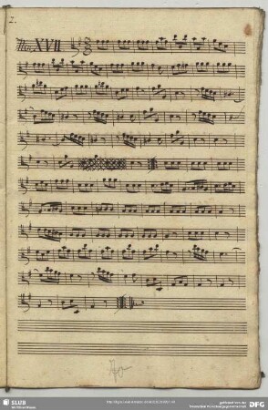 17. Anonymus, Instrumentalstücke, G-Dur