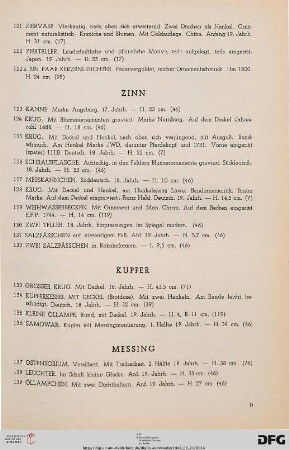 Messing (Nr. 137-146a)