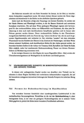 7.5 Standortgerechte Elemente im Bodennutzungssystem der Senoufo Pomporo