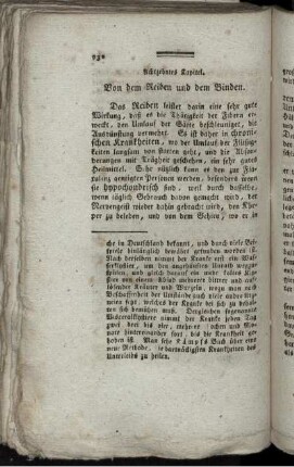 Achtzehntes Kapitel. Von dem Reiben und Binden.