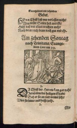 Am zehenden Sontag nach Trinitatis ...