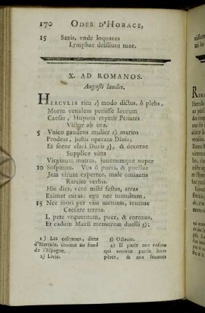 X. Ad Romanos = X. Aux Romains