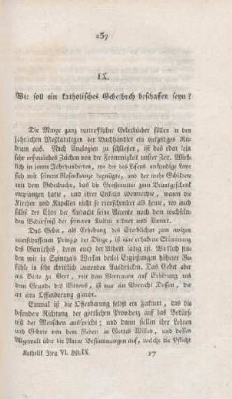 257-265 Wie soll ein katholisches Gebetbuch beschaffen sein?