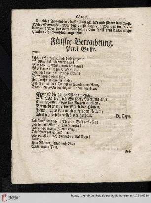 Fünffte Betrachtung: Petri Busse