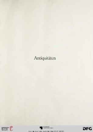 Antiquitäten (Nr. 140-395)