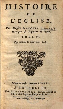 Histoire de l'eglise, 6