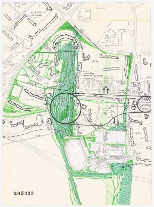 Sportzentrum, Berlin-Britz Schinkelwettbewerb 1970: Lageplan