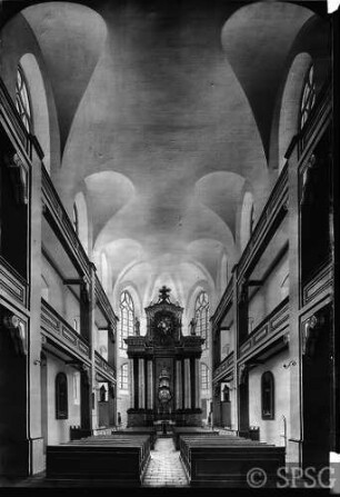 Spranger, Eduard: Inneres der Schloßkirche zu Wittenberg, GK I 2412.