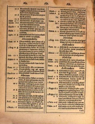 Biblia alphabetica : In Hanc Enchiridii formulam ea ratione redacta, ut sub qualibet alphabetici ordinis litera, novi ac veteris Instrumenti authoritates ... Candidus Lector prima fronte reperiat ...