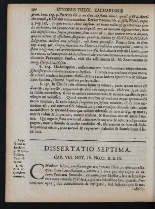 Dissertatio Septima.