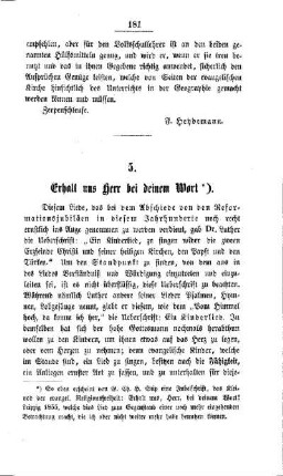 Erhalt uns Herr bei deinem Wort