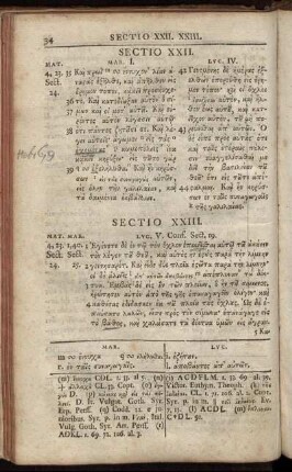 Sectio XXII. - Sectio XXVIII.