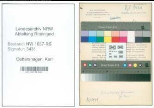 Entnazifizierung Karl Oettershagen , geb. 16.08.1888 (Kreisinspektor)