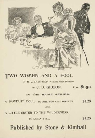 Two Women and a Fool by H.C. Chatfield-Taylor. Published by Stone & Kimball