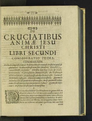 [Consideratio I.- Tertia.]