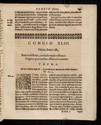 581-583, Concio XLIII