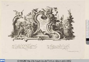 Cartouches Modernes orné avec des diferentes Figures