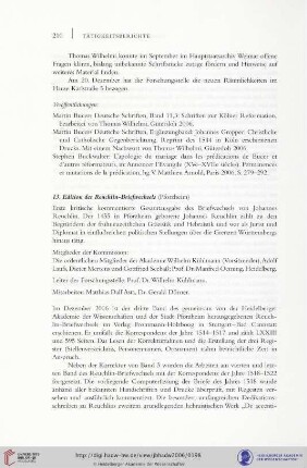13. Edition des Reuchlin-Briefwechsels (Pforzheim)