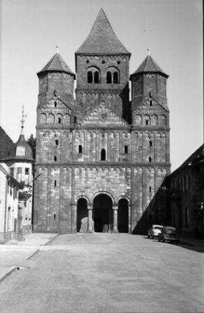 Maursmünster, Marmoutier: Gesamtansicht, romanische Front