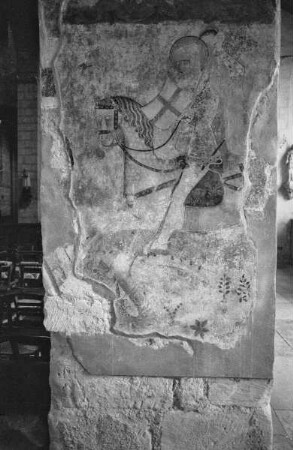 Kreuzigungsszene und die Darstellung des heiligen Georg im Kampf mit dem Drachen — Der heilige Georg
