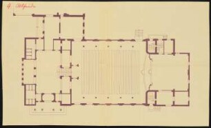 Kurtheater, Bad Altheide: Grundriss 1:100