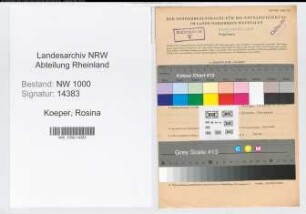 Entnazifizierung Rosina Koeper, geb. 19.09.1910 ()