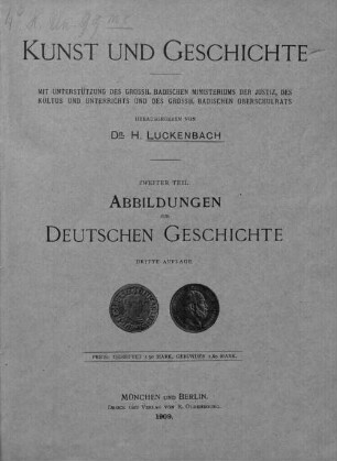Kunst und Geschichte, 2. Abbildungen zur deutschen Geschichte