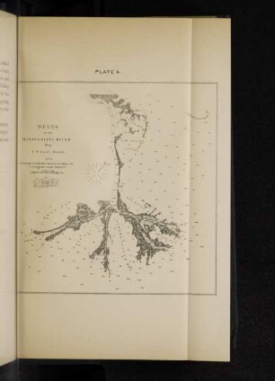 Plate 4. Delta of the Mississippi River from US Coast Survey