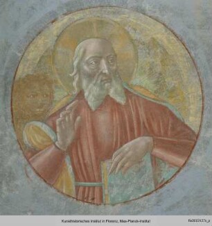Freskenzyklus : Segnender Christus und die Evangelisten