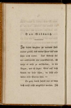 Das Bildniß