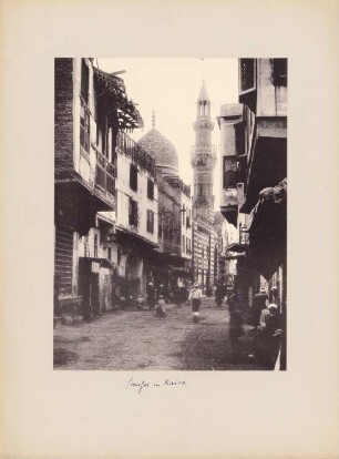 Ibrahim Agha Moschee, Kairo: Straße, Blick auf Moschee