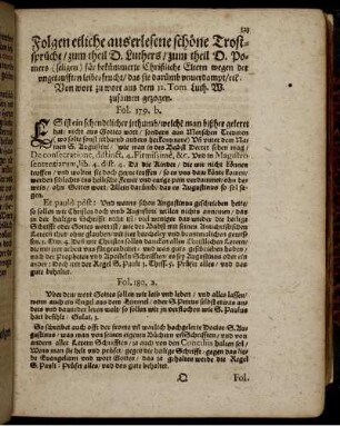 Folgen etliche auserlesene schöne Trostsprüche